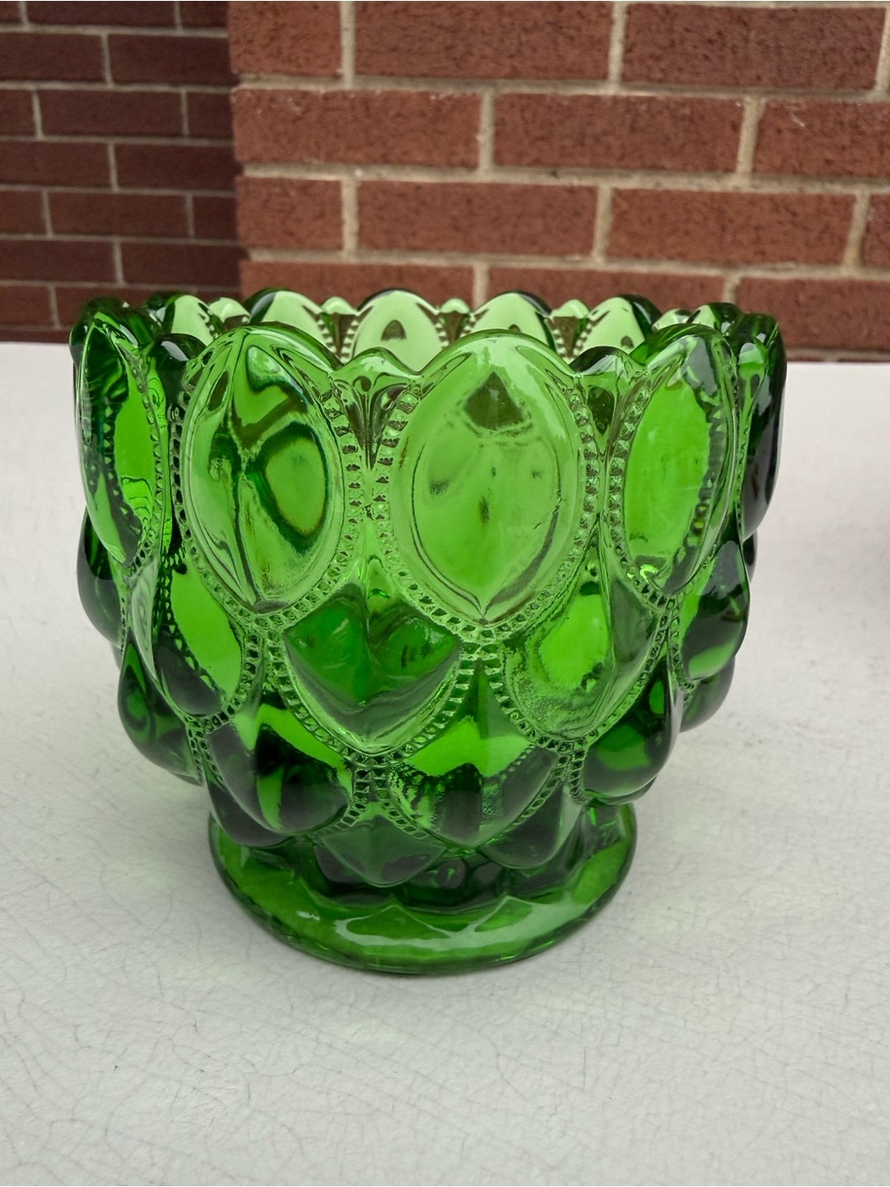 Moon and Star Emerald Green
Glass Rose Bowl